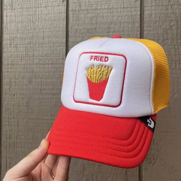Goorin Bros Trucker Baseball Snapback Hat Cap French Fries Deep Fried - Picture 1 of 3